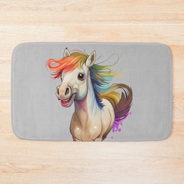 Item preview, Colorful Cartoon Norwegian Fjord Horse - Horses 19th Century designed and sold by MLArtifex.