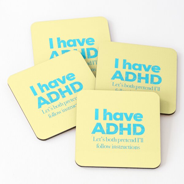 Item preview, Funny ADHD QUOTE - I have ADHD Let’s both pretend I’ll follow instructions - Attention Deficit HyperActive Disorder | Neurodiversity | Neurodivergent | Neurodiverse designed and sold by MJDezigns.