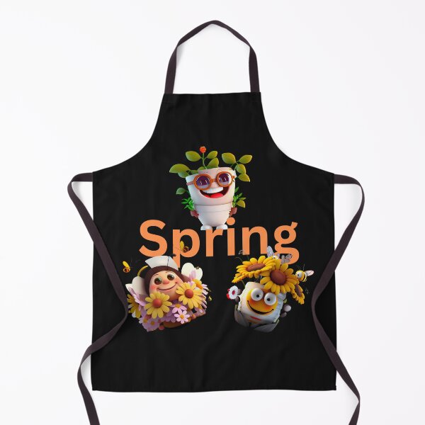 Artikelvorschau, Spring: Three Happy Anthropomorphic Plant Pots entworfen und verkauft von MTJ-Mushrooms.