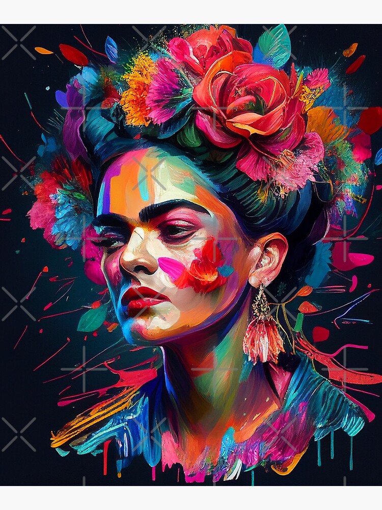 Frida Kahlo with Exotic Birds print by Mark Ashkenazi