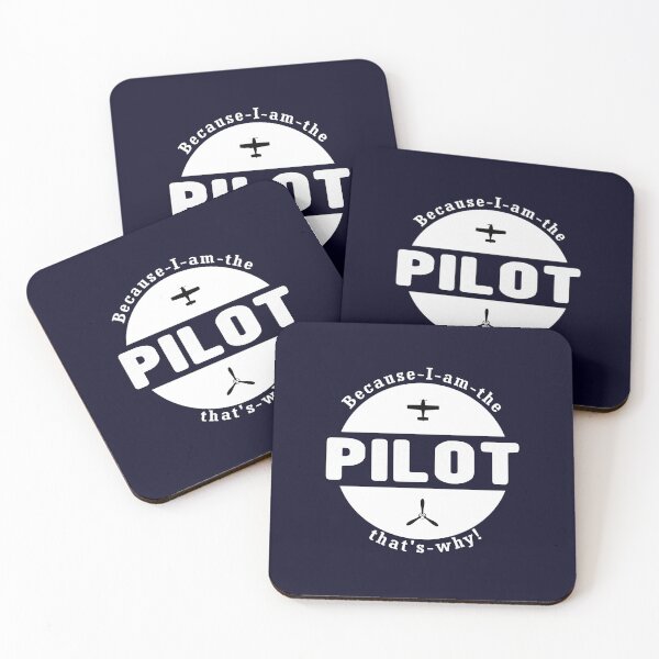 Item preview, Because I am the Pilot - Vintage Pilot Gift designed and sold by FouDeeziner.