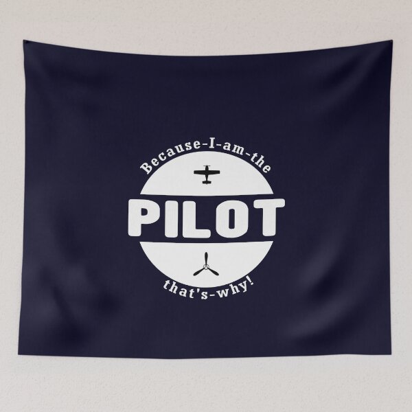 Item preview, Because I am the Pilot - Vintage Pilot Gift designed and sold by FouDeeziner.