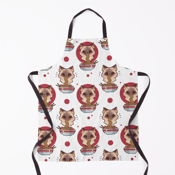 Item preview, Siam cat eating spaghetti designed and sold by Toma-ire.