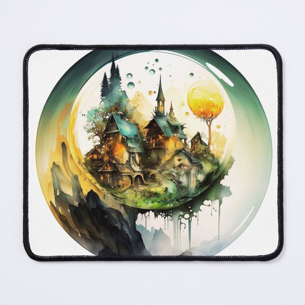 Item preview, Elvish Haven: A Vibrant, Mixed-Media Tribute to the Enchanting World of Elves designed and sold by GraphicTeesCo-.