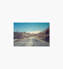 Road with mountain Art Board