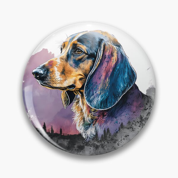 Item preview, Brave Hunter: The Alpine Dachsbracke Dog designed and sold by DoggyDevotion.