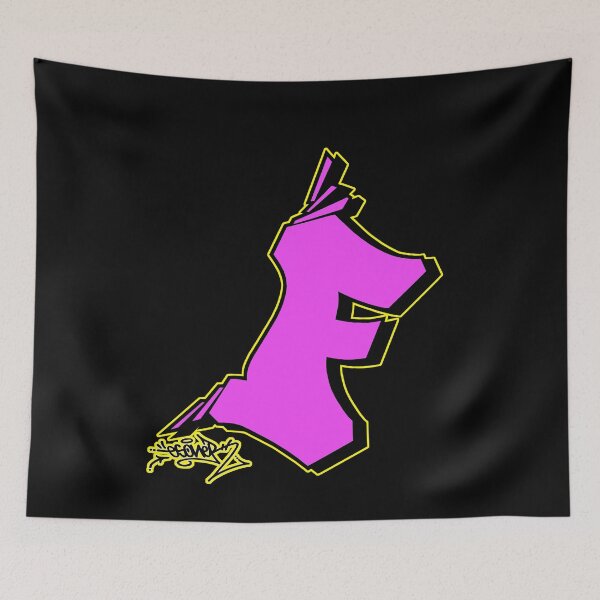 Item preview, PINK LETTER F BY ESONE URBAN GRAFFITI STREET STYLE  designed and sold by GraffitiBomberZ.