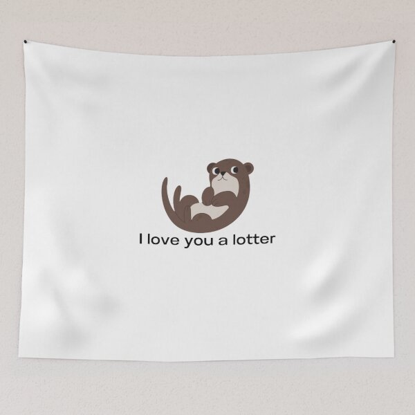 Item preview, Very cute loving otter  designed and sold by funkyfreshfinds.