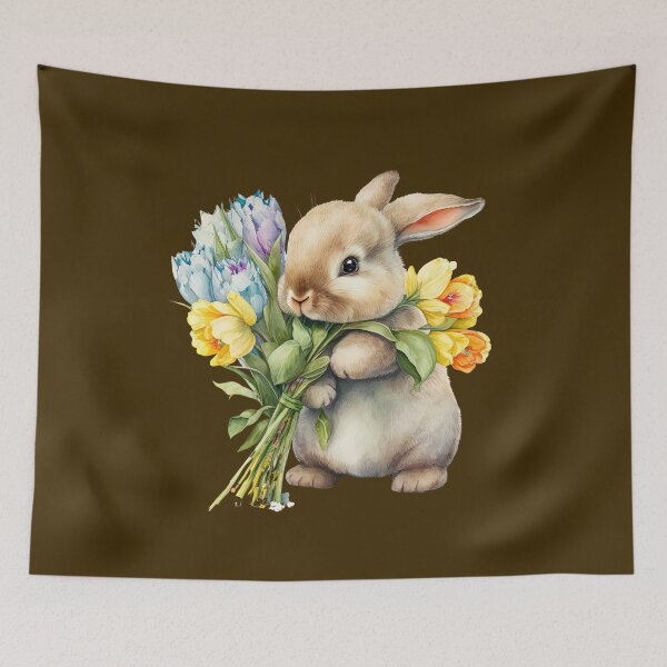 Item preview, Watercolor Easter Bunny designed and sold by Juliascutecornr.