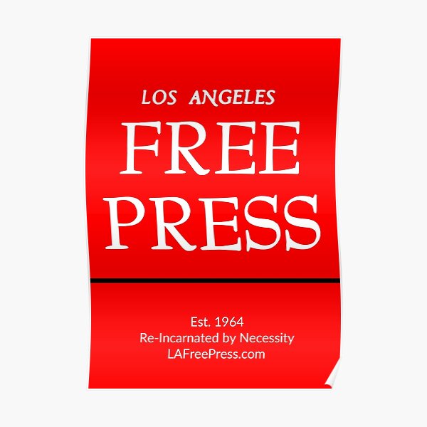 Los Angles Free Press Posters in Red Logo Poster