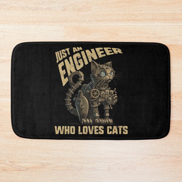 Item preview, Just an Engineer Who Loves Cats designed and sold by MintaApparel.