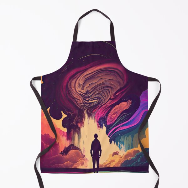 Item preview, A man amongst colored clouds by generative AI designed and sold by aicanfeel.