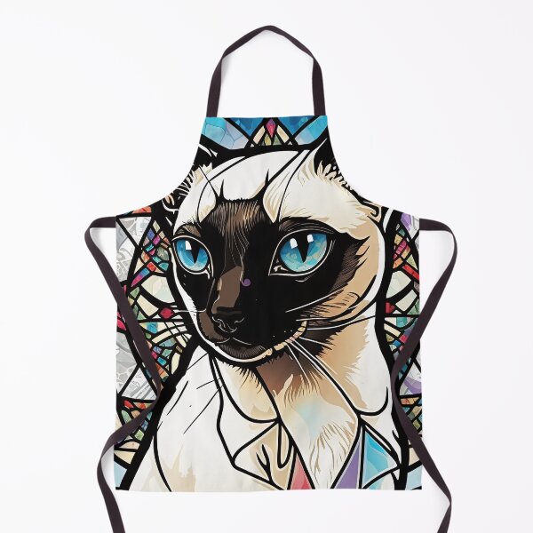 Item preview, Siamese Cat Stained Glass Cat Siamese designed and sold by ThePetozoicEra.