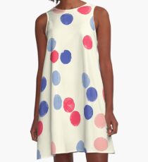 Watercolor Confetti A-Line Dress