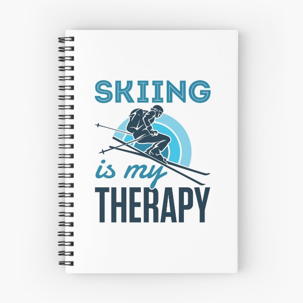 Item preview, Skiing Is My Therapy Funny Skier designed and sold by jaygo.