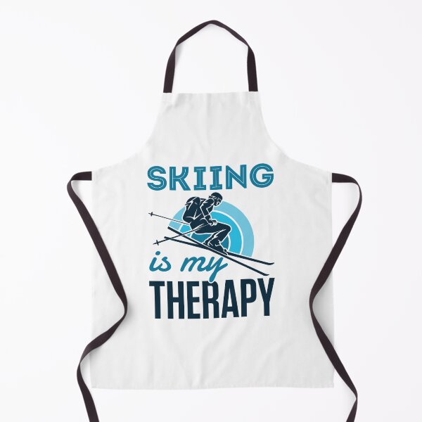 Item preview, Skiing Is My Therapy Funny Skier designed and sold by jaygo.