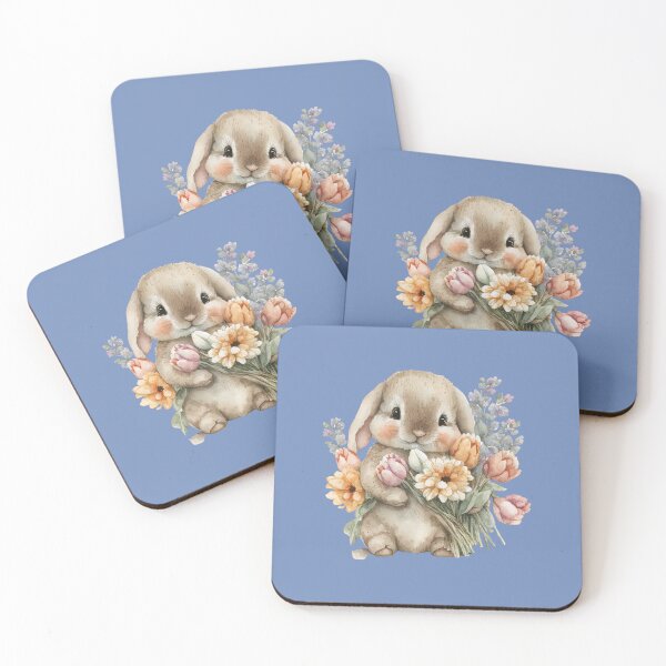 Item preview, Watercolor Bunny Rabbit designed and sold by Juliascutecornr.