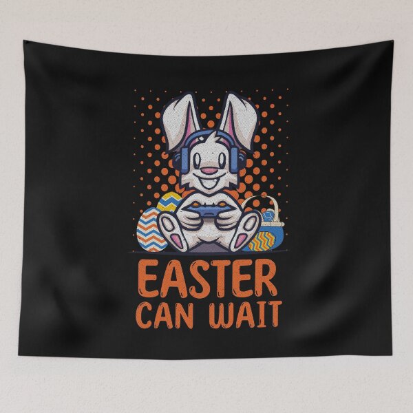 Item preview, Video Game Easter Bunny Eggs Easter Can Wait Gaming Zocker Design T-Shirt designed and sold by LumbardaDesigns.
