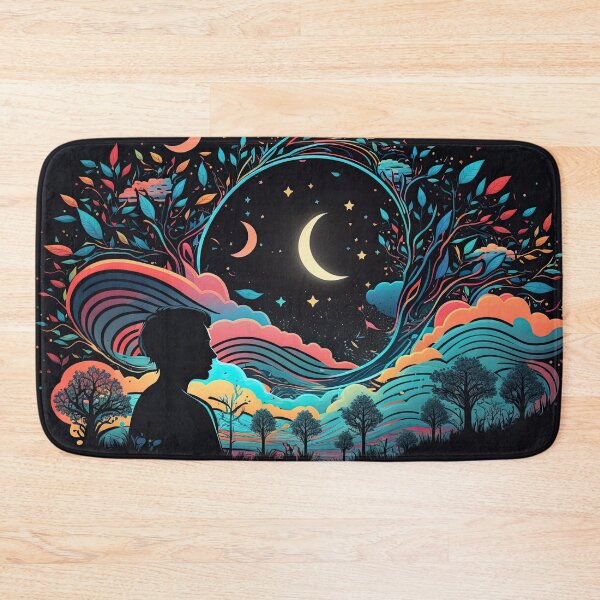 Item preview, A kid dreaming of a surreal night by generative AI designed and sold by aicanfeel.