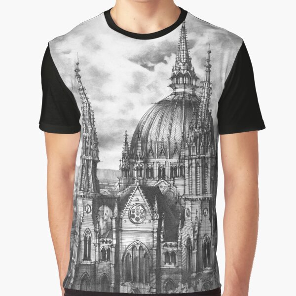 Item preview, City of Vienna - pencil illustration designed and sold by Katarzyna Kmiecik.