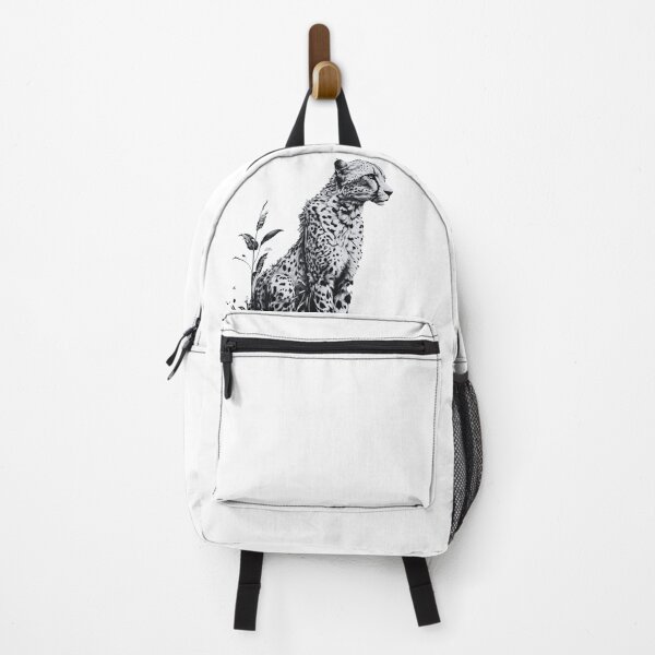 Item preview, Graceful Predator: A Majestic Cheetah in Monochrome Sketch designed and sold by GraphicTeesCo-.
