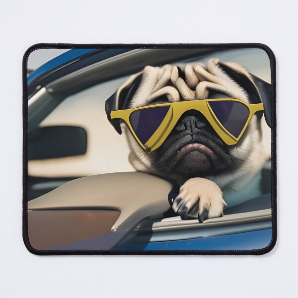 Item preview, Dog wearing sunglasses, pug wearing sunglasses. Pug lover. Pug mama designed and sold by Doggymadness.