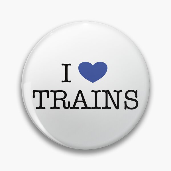 Item preview, I love trains (dark blue) designed and sold by TransportFans.