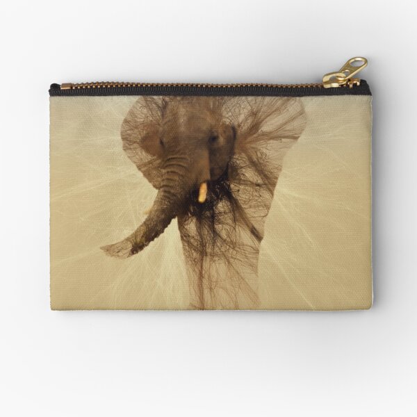 Loxodonta Africana by M.A Zipper Pouch