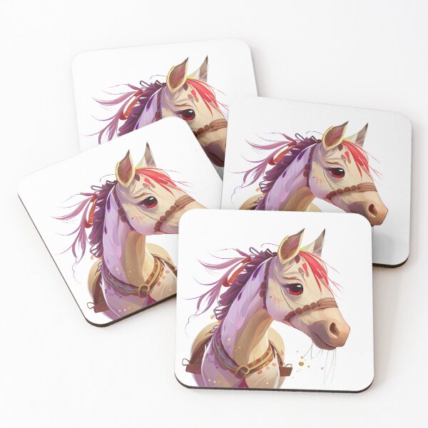 Item preview, Colorful cartoon Norwegian Fjord Horse - Horses 22 designed and sold by MLArtifex.