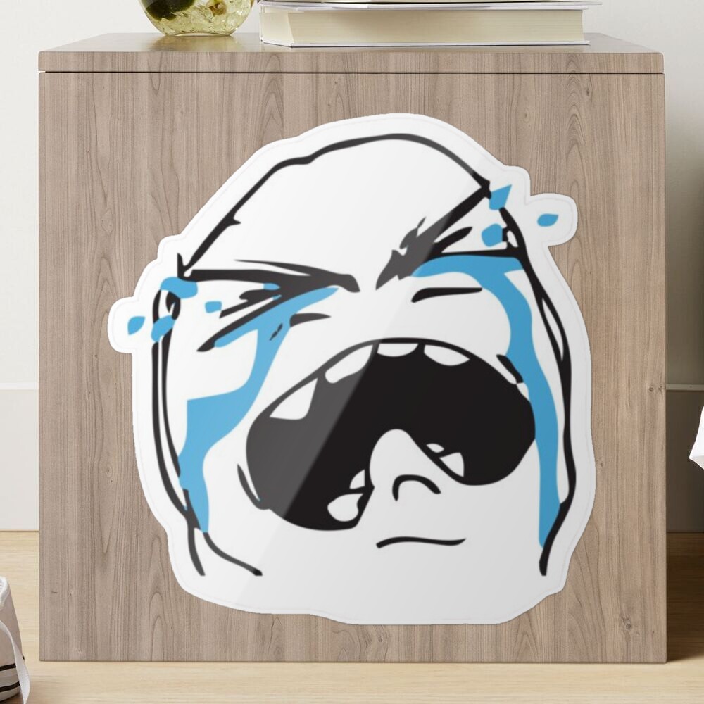 sad troll face Sticker for Sale by dedi puryono