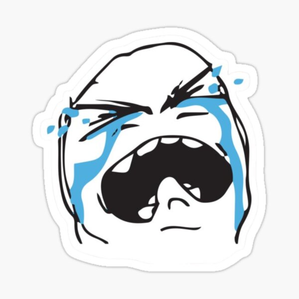 Sad Trollface Sticker GIF