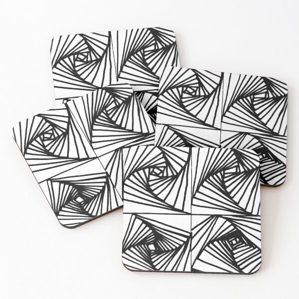 Item preview, Black white abstract pattern designed and sold by Myartspace.