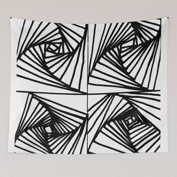 Item preview, Black white abstract pattern designed and sold by Myartspace.