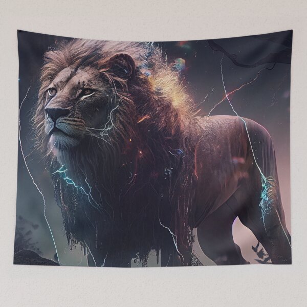 Item preview, Lion and lightning II designed and sold by BelowHorizon.