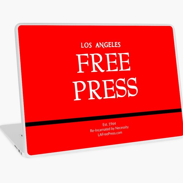 Los Angeles Free Press Laptop Skins in Red Logo Laptop Skin