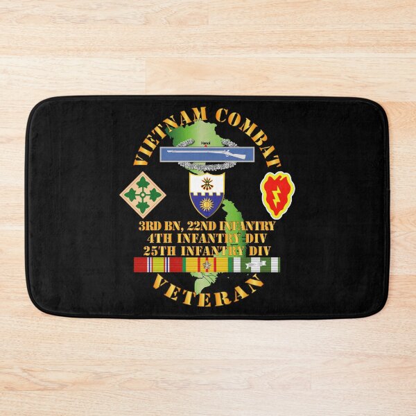 Item preview, Army - Vietnam Combat Infantry Veteran w 3rd Bn 22nd Inf - 4th and 25th ID designed and sold by Military Insignia Products.