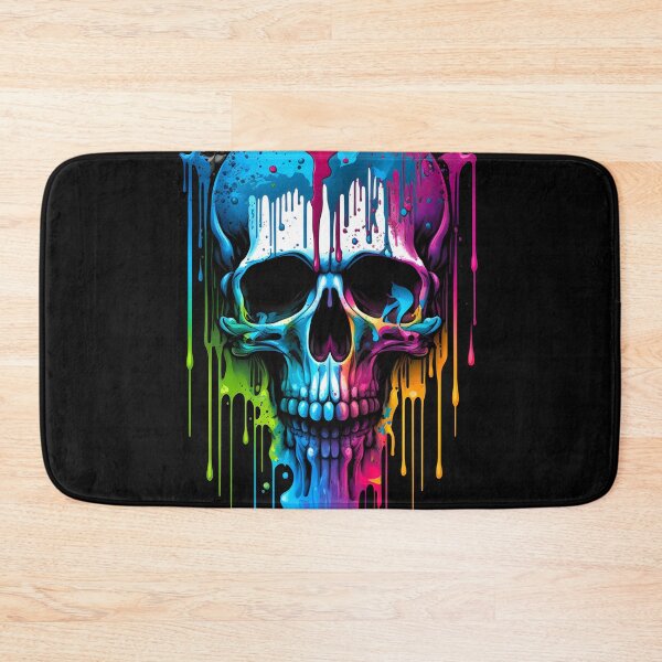 Item preview, Rainbow Drip Skull - LGBTQ Pride Skull with Dripping Rainbow Colors designed and sold by ZickDezine.
