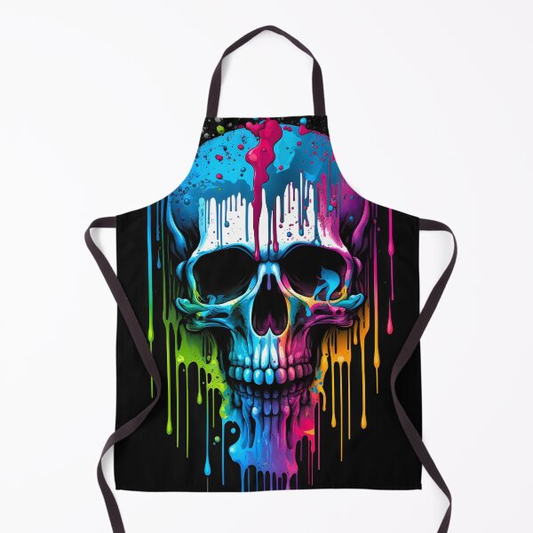 Item preview, Rainbow Drip Skull - LGBTQ Pride Skull with Dripping Rainbow Colors designed and sold by ZickDezine.