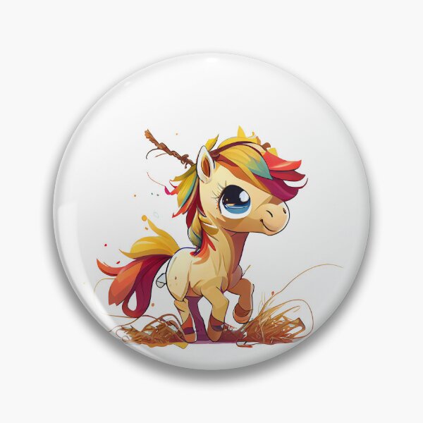 Item preview, Cute Colorful Cartoon Norwegian Kawaii Fjord Horse - Horses 23 designed and sold by MLArtifex.