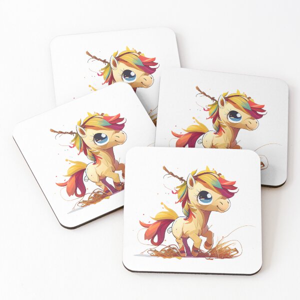 Item preview, Cute Colorful Cartoon Norwegian Kawaii Fjord Horse - Horses 23 designed and sold by MLArtifex.