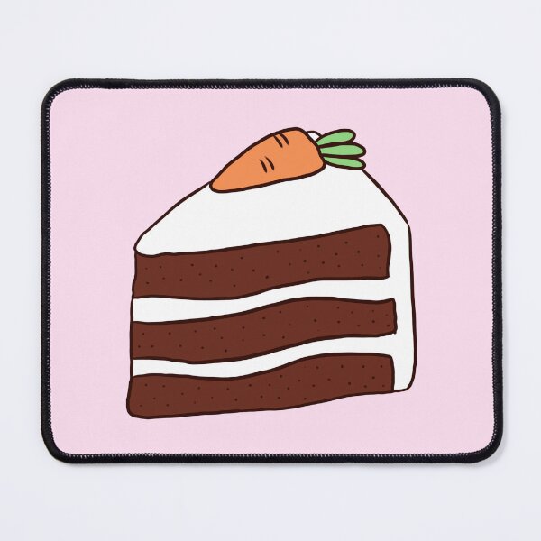 Item preview, Cute carrot cake illustration designed and sold by Yarafantasyart.