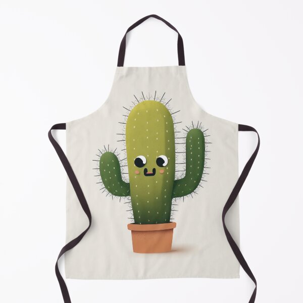 Item preview, Tall cute potted cactus with a smile designed and sold by Neonmountain.