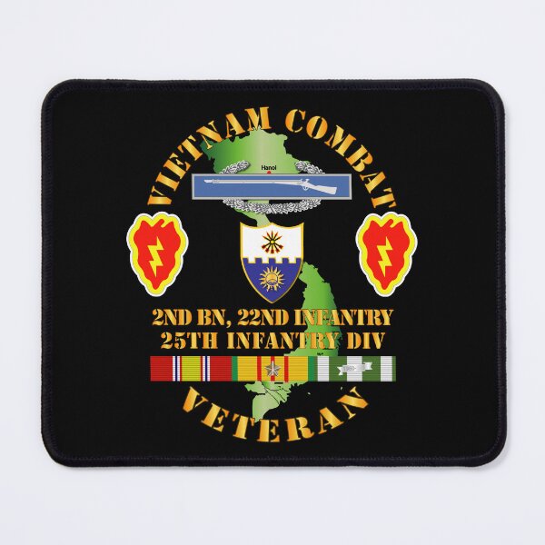Item preview, Army - Vietnam Combat Infantry Veteran w 2nd Bn 22nd Inf - 25th ID designed and sold by Military Insignia Products.