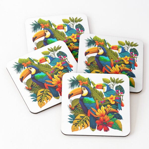 Item preview, Tropical Birds Paradise colorful illustration designed and sold by Gerald Waters.