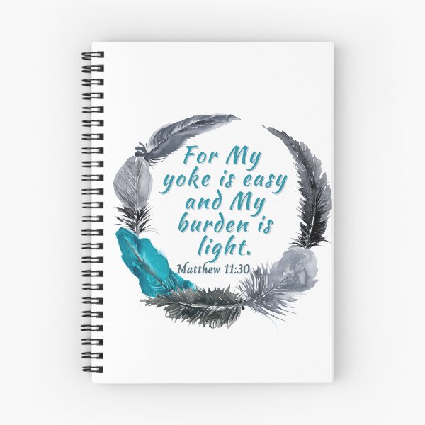 Item preview, Matthew 11:30 - For My yoke is easy and My burden is light designed and sold by FlutterByH.