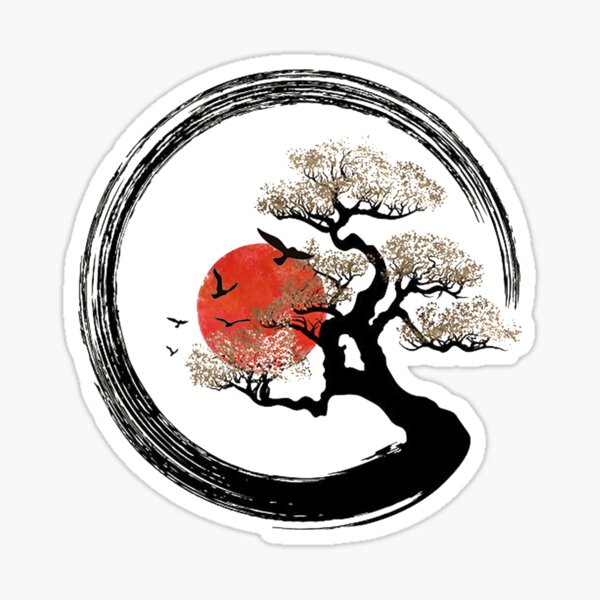 Vista previa del artículo con la obra «Yin Yang Bonsai Árbol Japonés», diseñado y vendido por Pure Style ⭐⭐⭐⭐⭐.