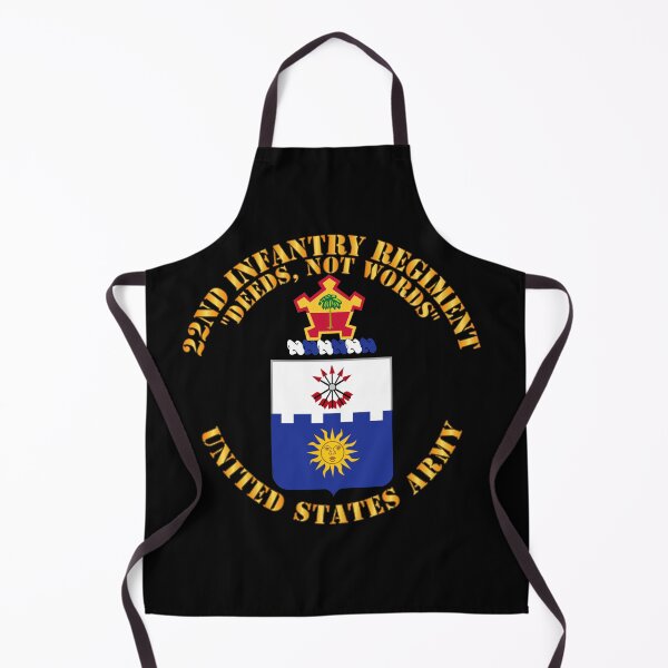 Item preview, Army - COA - 22nd Infantry Regiment - Deed Not Words designed and sold by Military Insignia Products.