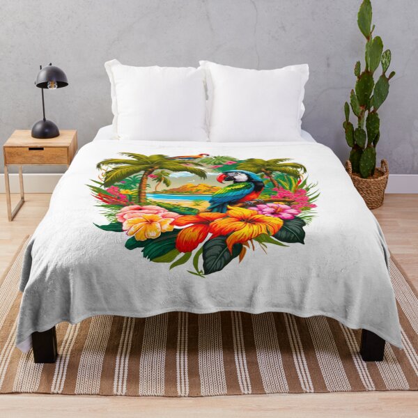 Item preview, Tropical Birds in Paradise colorful illustration designed and sold by Gerald Waters.
