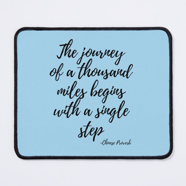 Item preview, Journey of Thousand Miles | Travel Quote designed and sold by Travel Planet.