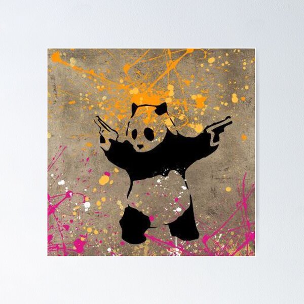 Artikel-Vorschau von Panda mit Waffen von Banksy, designt und verkauft von Sameart ⭐⭐⭐⭐⭐.